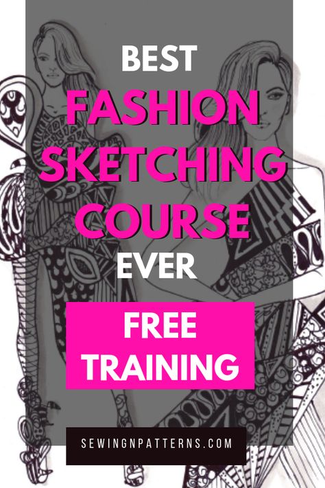 How To Do Fashion Illustration, Website Fashion Design, Free Online Fashion Design Course, Free Fashion Design Course, How To Draw Fashion Sketches, Fashion Designing Sketches, Draw Fashion Sketches, Fashion Design Course, Designer Sketches