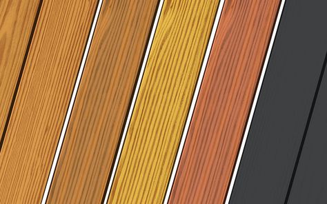 Different types of stains from transparent to dark. Stain For Pressure Treated Wood, How To Stain Pressure Treated Wood, Stained Pressure Treated Wood, Staining Treated Wood, Pressure Treated Deck Stain Colors, Staining Pressure Treated Wood, Pressure Treated Wood Deck, Porch Stain, Staining Wood Fence