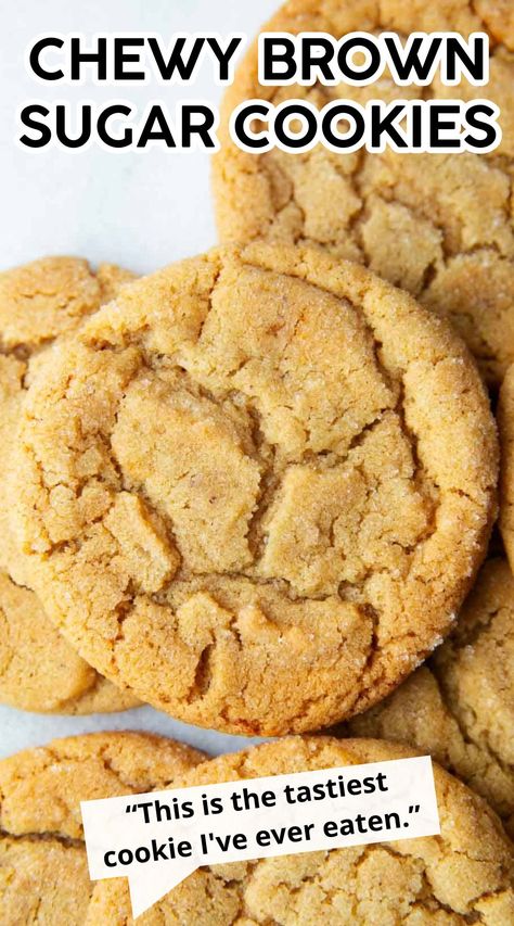 Homemade Cookie Recipes Easy, Low Ingredient Baking Recipes, Sweeties Cookies Recipes, Fast And Easy Sweet Treats, Easy Quick Treats To Make, Types Of Cookies To Make, Best Chewy Cookies, Sugar Cookie Easy Recipe, Kitchenaid Mixer Recipes Cookies