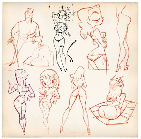 Calarts Style, Shane Glines, Cartoon Drawing Tutorial, Human Figure Drawing, Bruce Timm, Body Reference Drawing, Cartoon Sketches, Reference Drawing, Character Sketches