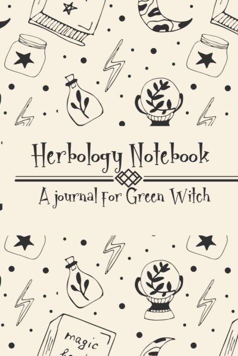 This cute herbology notebook will help you keep track of every herb you study for your grimoire. Each page has plenty of space to fill in all the details about the plant you're researching. It has spaces for all the correspondences (deity, planet, element, etc.) where you can write the name or draw the symbol and show off your artistic skills. Lines are also for included both the magical and medicinal uses of the herb, just don't forget any cautions! Prompt Journal, Witchcraft Herbs, Journal Sticker, Green Witch, Notebook Journal, Journal Stickers, Journal Prompts, Journal Notebook, Junk Journal