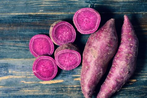 Sweet Potato Nutrition, Blue Zones Diet, Purple Desserts, Low Carb Potatoes, Longevity Recipes, Longevity Diet, Orange Sweet Potatoes, Purple Sweet Potato, Zone Diet