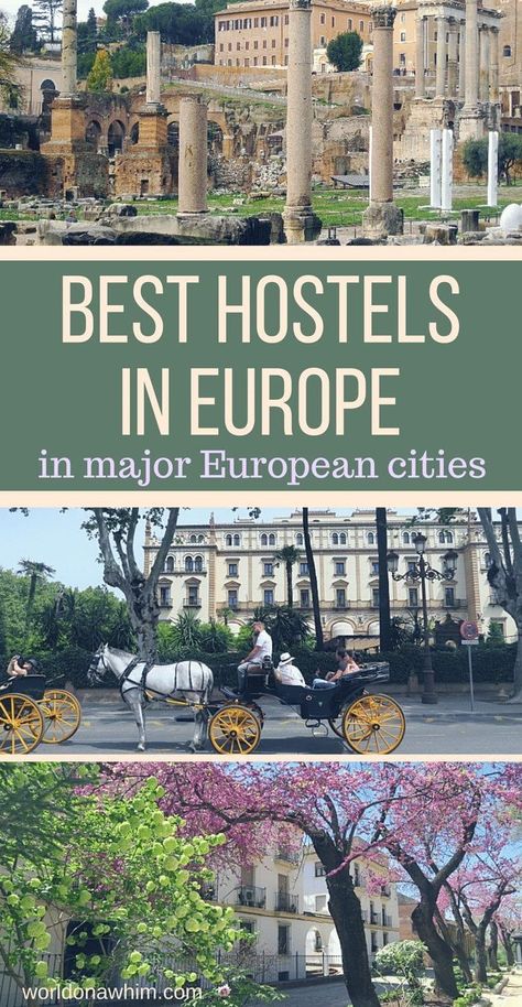 The Ultimate Hostel Guide: Best Hostels in Europe for Solo Travelers & Backpackers in Most Major European Cities Planning an epic E... Europe Hostels, Best Hostels In Europe, Travel Europe Cheap, Backpack Through Europe, Europe Itineraries, European Cities, Backpacking Europe, Voyage Europe, Europe Trip