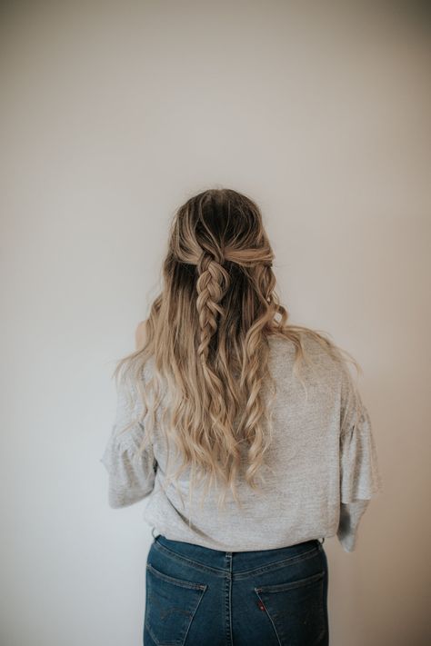 Style Long Thick Hair, Hair Up Braid, Long Hairstyle Ideas, Thick Long Hair, Hairstyle For Prom, Braided Half Updo, Medium Length Wavy Hair, Fishtail Braid Hairstyles, Braided Hair Tutorial