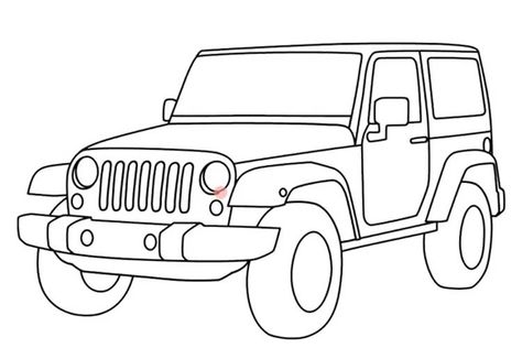 How to draw a jeep: step by step, simple, wrangler easy Jeep Drawing, Simple Car Drawing, Car Drawing Pencil, Car Drawing Easy, Jeep Art, Kids Jeep, Easy Drawings For Beginners, Cars Coloring Pages, Valentine Photography