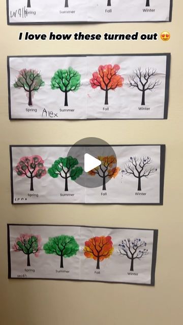 Amanda Tessier on Instagram: "⭐️FREEBIE⭐️Comment CRAFT for this easy and cute apple tree season project! #kindergarten #kindergartenart #art #artproject #artprojectsforkids #craftsforkids #seasons #season #crafts #iteach #iteachkindergarten #kindergartenteachers #teacher #artteachers #dobber #paintingforkids" Seasons Craft Kindergarten, 4 Seasons Activities Preschool, Seasons Art Preschool, Four Seasons Crafts Preschool, Season Art For Kids, Seasons Projects For Kids, Seasons Crafts For Kids, 4 Seasons Craft, Season Project