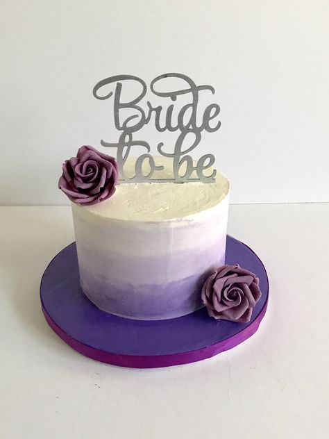 Bride to Be cake Simple Bride To Be Ideas, Bridal Shower Cake Purple, Simple Bachelorette Cake Ideas, Bride To Be Cake Design, Bride To Be Cake Ideas Bridal Showers, Simple Bride To Be Cake, Bride To Be Cakes Ideas, Bride To Be Cake, Bride To Be Decorations