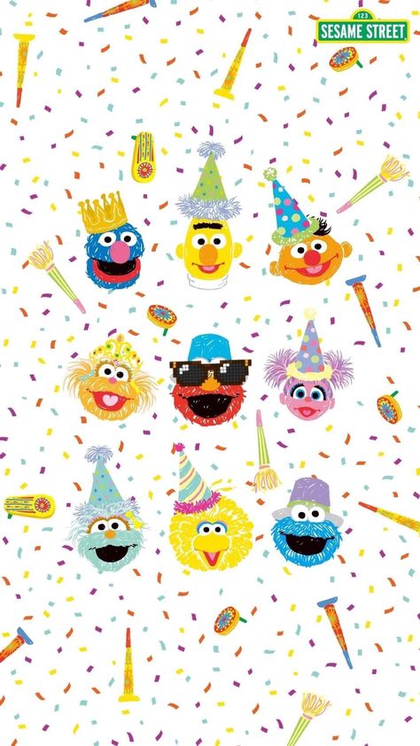 The hd wallpaper picture (Sesame Street) has been downloaded. Explore more other HD wallpaper you like on WallpaperTip. Sesame Street Wallpaper, Elmo Wallpaper, Street Wallpaper, Elmo And Friends, Sesame Street Muppets, Backyard Birthday, Desain Quilling, Sesame Street Birthday Party, Elmo Party