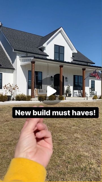 Andrea on Instagram: "New build must haves! Ok, maybe not “must haves”, but some things you may want to do that you haven’t thought of. Check with your local codes on where outlets can go. 😉#newbuild #newconstruction #newbuildjourney #newbuildhouse #newbuildmusthaves #modernfarmhouse #newconstructionhomes" Home Interior Must Haves, Den House Ideas, Cool Things To Build In Your House, Farmhouse Must Haves When Building, New Build Ideas House, New Build Plans, Custom Home Must Haves Kitchen, Unique House Details, New Build Electrical Must Haves