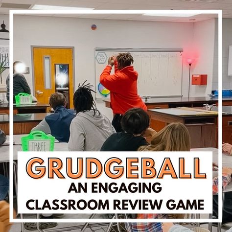 Grudgeball: An Engaging Classroom Review Game ⋆ The Trendy Science Teacher Review Games High School, Science Review Games, Middle School Games, First Days Of School, Math Review Game, Pe Ideas, Science Games, Teaching Language, Jr High