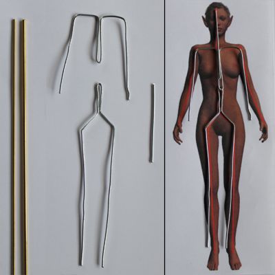 tut- wire armature, rod for support, foil for under-sculpt and wrap with tape. How To Make A Person Out Of Clay, Armature Sculpture How To Make, Clay Dolls Tutorial, Clay Dolls Diy, Clay Armature, Doll Making Ideas, Doll Armature, Dollmaking Tutorials, Polymer Doll