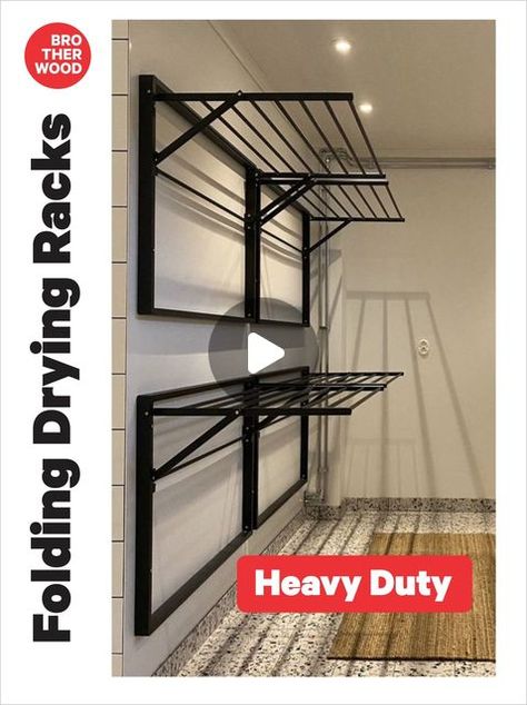 Clothes Dry Rack Ideas, Laundry Hanging Rack Ideas, Small Utility Drying Ideas, Clothes Hanging Ideas Laundry, Clothesline Ideas Indoor, Indoor Laundry Drying Ideas, Clothing Drying Rack Ideas, Clothes Hanging Ideas In Balcony, Cloth Drying Stand Ideas