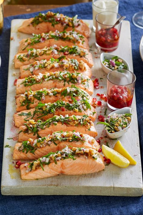 Easter Fish Recipes, Cooking Salmon Fillet, Recipes For Easter, Gardens Australia, Seafood Lunch, Crumb Recipe, Easter Lunch, Classic French Dishes, Seafood Platter