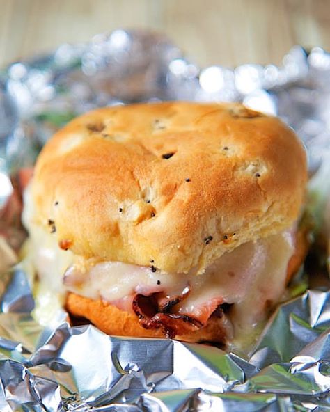 Hot Ham and Cheese Sandwiches - Plain Chicken Baked Ham And Cheese Sandwiches, Hot Ham And Cheese Sandwiches, Hot Ham Sandwiches, Sandwich Recipes Dinner, Ham Sandwich Recipes, Savory Butter, Hot Ham And Cheese, Ham And Cheese Sandwiches, Ham Rolls