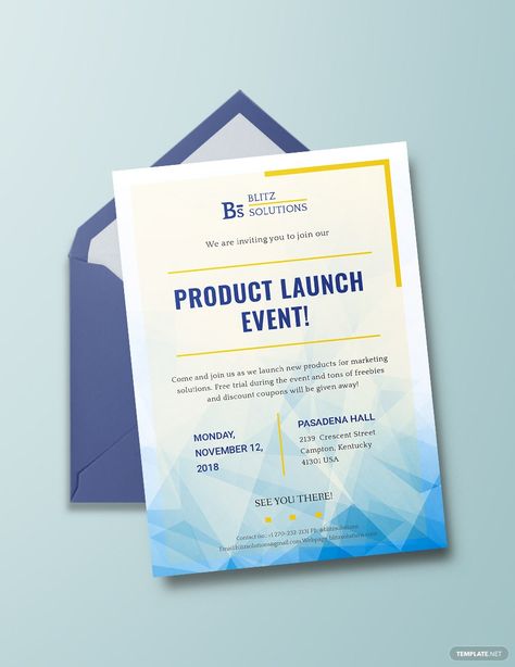 Instantly Download Free Product Launch Event Invitation Template, Sample & Example in Microsoft Word (DOC), Adobe Photoshop (PSD), Apple Pages, Microsoft Publisher, Adobe Illustrator (AI) Format. Available in 5x7 inches + Bleed. Quickly Customize. Easily Editable & Printable. Business Events Invitation, Event Invitation Design, Invitation Examples, Report Card Template, Graduation Invitations Template, Business Invitation, Postcard Invitation, Free Invitation Templates, Report Card