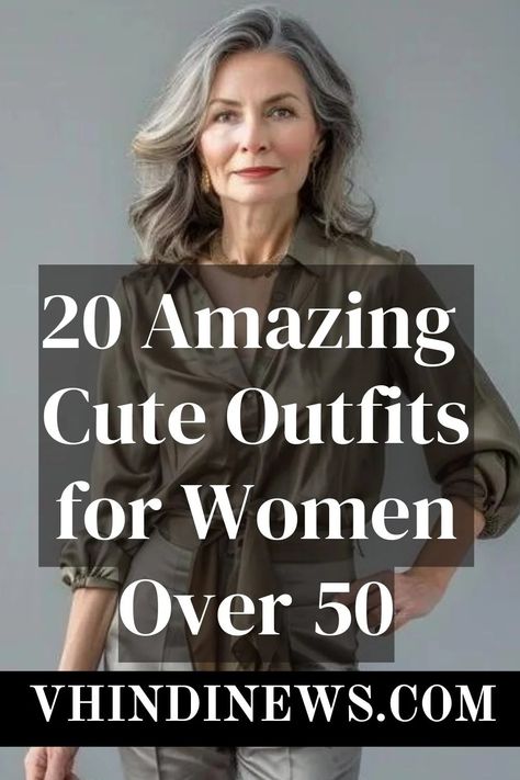 20 Amazing Outfits for Women Over 50: Style Beyond Age 78 50 Plus Womens Fashion, Clothes For Women Over 50 Casual, Night Out Outfit Over 50 Casual, Hip Outfits For Women Over 40, Outfits For Gray Haired Women, Casual Outfits Over 50 Women, Clothes For Women Over 50 50 And Fabulous, 50 Yr Old Women Fashion, Fashion For Women Over Fifty Over 50