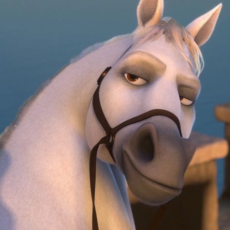 Maximus is a supporting character in Disney's 2010 animated film, Tangled. He is a palace horse for the Royal Guard of Corona and the former arch-rival of Flynn Rider. Maximus is a palace horse originally owned by the captain of the Corona guard. Though viewed as a mode of transportation and pet to some, Maximus is actually far more fierce and efficient than the captain himself. Proving to pose much more of a threat to Flynn Rider during his days as a thief, it is extremely likely that... Rapunzel Horse Maximus, Horse From Rapunzel, Maximus Horse Tangled, Horse From Tangled, Hear Ne Out Cake, Animated Characters Disney, Hear Me Out Male, Disney Male Characters, Rapunzel Horse