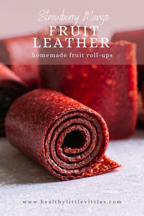 Strawberry Mango Fruit Leather (Fruit Roll-Ups) - Healthy Little Vittles Packed School Lunch, Fruit Leather Dehydrator, Homemade Fruit Roll Ups, Snacks For School Lunches, Homemade Fruit Leather, Fruit Leather Recipe, Scratch Cooking, Easy Lunch Boxes, Reading Food Labels