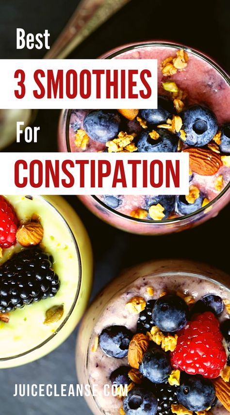 smoothies for constipation and bloating | how to make smoothies for constipation | Constipation Smoothie | smoothie recipes for constipation and digestive health | smoothies to make you poop fast Smoothies For Constipation, Constipation Relief Smoothie, Constipation Relief Foods, Best Foods For Constipation, Constipation Diet, Constipation Smoothie, High Fiber Smoothies, Fiber Smoothie, Juice Smoothies Recipes