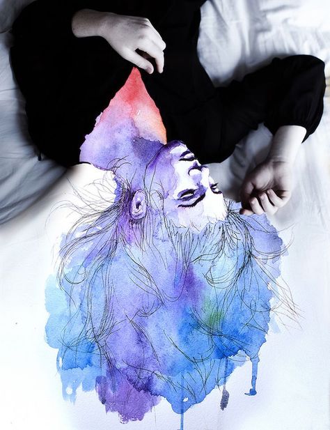 Photography and painting collide in the work of Aliza Razell  // mixed media art // unconventional portraits Mixed Media Portrait, Mixed Media Photography, A Level Art, Ap Art, Rupaul, Watercolor Portraits, Art Plastique, Portrait Art, 그림 그리기