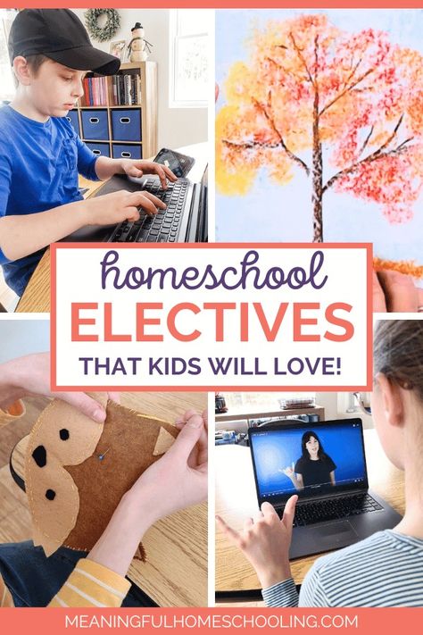 Homeschool electives for elementary Homeschool Electives, Best Homeschool Curriculum, Asl Learning, Basic Programming, Typing Skills, Homeschool Board, Homeschool Tips, Homeschool Elementary, Family Learning