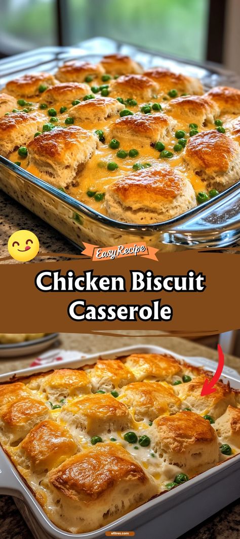 Chicken biscuit casserole Chicken Patty Casserole, Dinner Recipes Biscuits, Breakfast Casserole With Chicken, Dinner With Grands Biscuits, Chicken Club Casserole, Tator Tot Casserole Recipe Chicken, Country Chicken And Biscuits, Fast Casserole Recipes, Dinners With Canned Biscuits