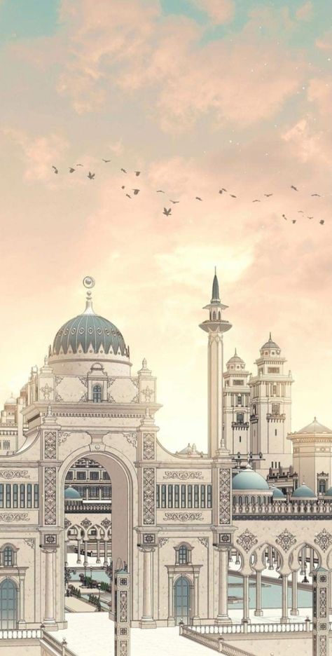 Persian Castle, Minecraft Kingdom, Time Magic, Anime Content, Persian Architecture, Anime Places, Persian Empire, Architecture Board, Architectural Sketch