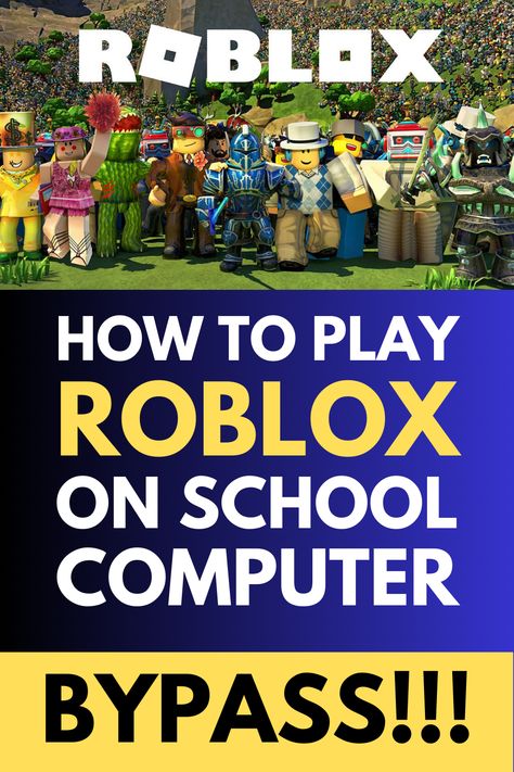 Play Roblox on School Computer How To Play Roblox On School Computer, Unblocked Games At School, School Computers, Games Roblox, Play Roblox, School Games, Video Game Room, Math Games, Game Room