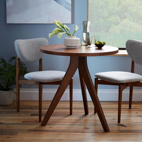 Tripod Table #kitchentable 2 Seater Dining Table, Round Marble Dining Table, Set Meja Makan, Small Kitchen Tables, Kursi Bar, Table Farmhouse, Table Bistrot, Tripod Table, Table For Small Space