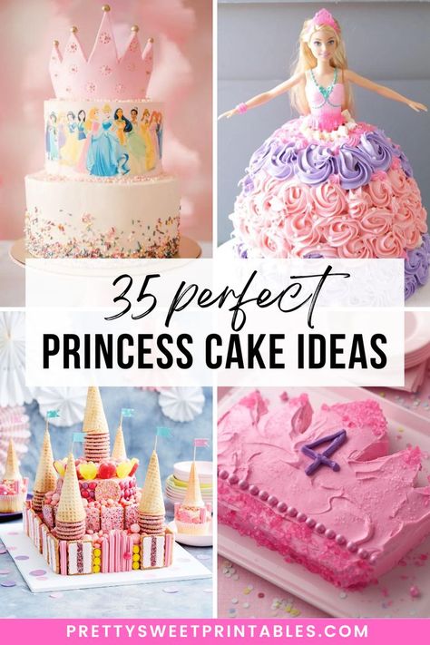 simple princess cake ideas Easy Princess Cake, Disney Princess Birthday Party Cake, Princess Birthday Cakes, Princess Cake Ideas, Disney Princess Cakes, Pink Princess Cakes, Royal Princess Birthday, Princess Party Cake, Princess Theme Cake