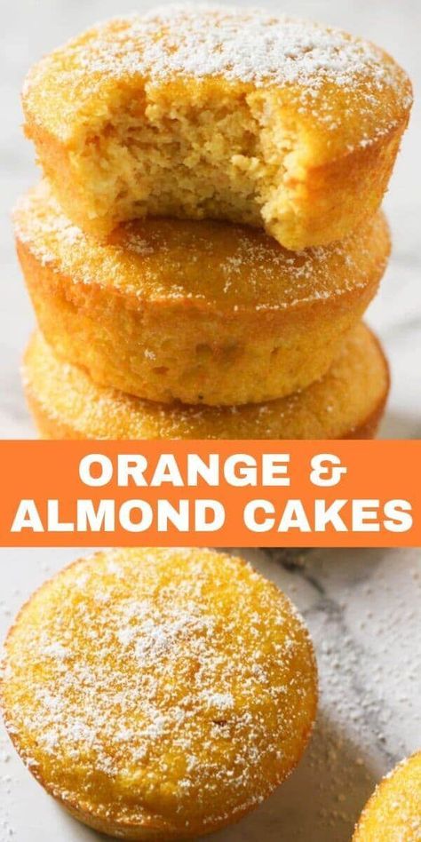 Flourless Cakes, Orange Cakes, Beef Olives, Glutenfri Baking, Almond Cupcakes, Orange And Almond Cake, Almond Biscuits, Gluten Free Dessert, Orange Cupcakes