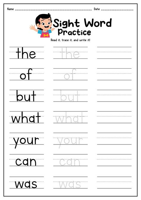 20 Fry's First 100 Words Worksheets | Sight word worksheets, Kindergarten worksheets sight words, Sight word flashcards Tk Sight Words, Practicing Sight Words At Home, Learning Sheets For Kindergarten, Read Words Worksheet, Homeschool Sight Words, Kinder Reading Worksheets, Homeschool Projects For Kindergarten, Me Sight Word Worksheet, Kindergarten Daily Worksheets