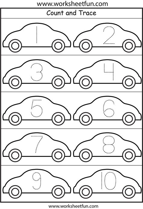 Cars: Number Tracing  With dry erase. Repeat for muscle memory Matematik Prasekolah, Transportation Theme Preschool, Transportation Worksheet, Preschool Number Worksheets, Transportation Activities, 1 Worksheet, Transportation Preschool, Tracing Worksheets Preschool, Number Tracing