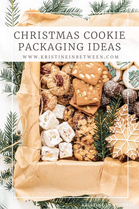 Creative Cookie Packaging, Christmas Cookies Boxes Ideas, Diy Cookie Packaging, Cookie Packaging Ideas, Cookie Gift Packaging, Holiday Baking Gifts, Holiday Cookie Gift, Christmas Cookie Boxes, Cookie Gift Boxes