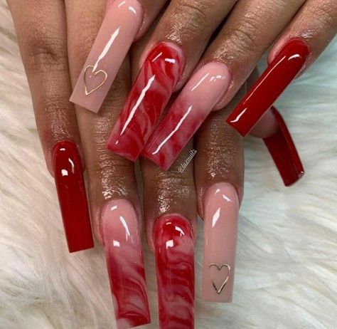 Future Nails, Long Red Nails, Easter Nail, Tapered Square Nails, Red Acrylic Nails, Long Acrylic Nail Designs, Tapered Square, Cute Acrylic Nail Designs, Long Acrylic Nails Coffin