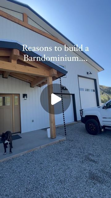 Cole & Morgan on Instagram: "Banrdominiums are becoming very popular and for good reason!!   They are such a practical home for some many of us while still looking beautiful.   There are so many different reasons to choose a Barndominium over a traditional style home and if any of these reasons resonate with you, it may just be the right type of home for you!   #barndominium #barndominiumhome #barnhome #shophouse #barndominiumliving #barndominiums #metalbuilding #metalbuildinghome #shouse #dreamhome #barndominiumdesign" Farm Barndominium Ideas, Barndominium Studio Ideas, Inside Small Barndominium, Barndominium Style Homes, Barndominium Additions, Barndominium With Shop Interior, Barndominium Home Ideas, Diy Barndominium Metal Building Homes, Barndominium Interior Ideas On A Budget