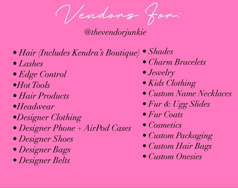 GO TO INSTAGRAM & CHECK OUT THEIR VENDORS LIST! Very AFFORDABLE Small Business Vendors, Vendor List Boutique, Wholesale Vendors List Free Home Decor, Hair Vendors Wholesale List, Wholesale Vendors List Free, Boutique Vendors, Business Vendors, Small Business Ideas Products, Clothing Vendors