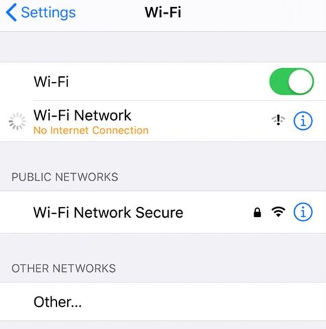 iPhone is Connected to Wi-Fi But No Internet • macReports Internet Connection Billing Picture, Wi-fi Billing Format, Internet Core, Sweet Messages For Boyfriend, Wifi Money, No Internet Connection, Birthday Card With Photo, Wifi Hack, Military Housing