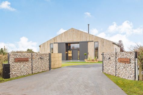 Barn Conversion Kitchen, Barn Conversion Exterior, Country Property, Barn Conversions, Bathrooms Luxury, Terracotta Roof, Martin Grant, Contemporary Barn, Inglenook Fireplace