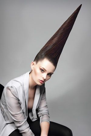 Cone Head, Haute Hair, Wacky Hair Days, Wacky Hair, Athletic Hairstyles, Hair Shows, Crazy Hair Days, Creative Hairstyles, Artistic Hair