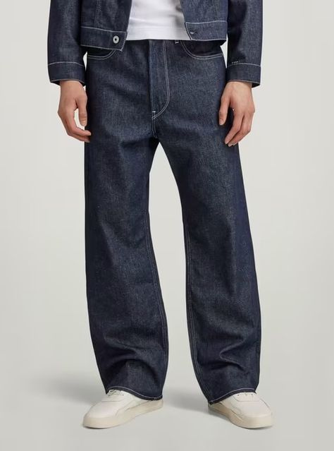 Men's Jeans | Denim Jeans & Acid Wash Jeans | G-Star RAW® Denim Jacket With Dress, Polo Sweatshirt, Sweatpants Shorts, Acid Wash Jeans, Jeans For Men, Denim Jeans Men, Star Jeans, Fall Jackets, G Star Raw