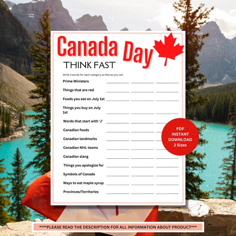 Canada Day Party Games, Canada Day Games, Family Holiday Games, Canada Day Activities, Canada Day Crafts, Fun Games For Adults, Games Group, Fun Holiday Games, Canada Day Party