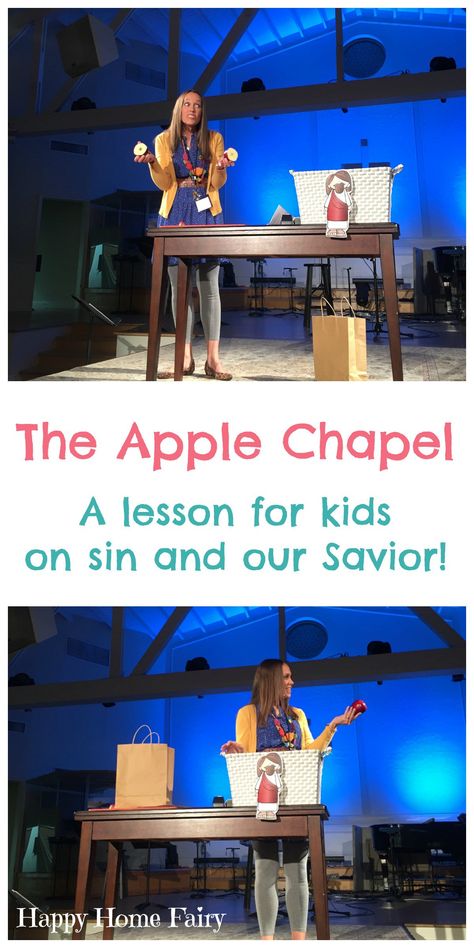 Using Apples, Sunday School Object Lessons, Kids Church Lessons, Happy Home Fairy, Kids Sunday School Lessons, Bible Object Lessons, Childrens Sermons, Preschool Bible, Bible Lessons For Kids