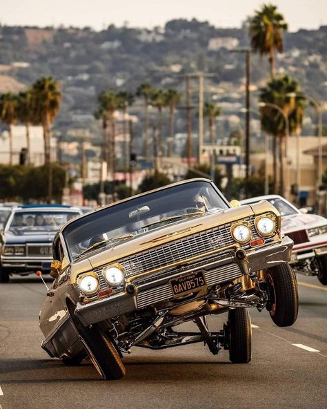 64 Impala Lowrider, Impala Lowrider, 64 Impala, Lowrider Cars, Car Aesthetic, Old Car, Lowrider, Retro Cars, A Car