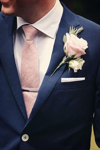 Wedding Rose Gold Theme, Wedding Suits Men Blue, Wedding Suits Men Grey, Blue Groomsmen, Best Wedding Suits, Rose Gold Theme, Magnolia Wedding, Gold Wedding Theme, Suits Men