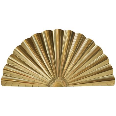 Large Polished-Brass "Sunburst" Wall Sculpture by Curtis Jere, 1989 | See more antique and modern Sculptures at https://www.1stdibs.com/furniture/decorative-objects/sculptures Brass Wall Art, Modern Decorative Objects, Brow Studio, Curtis Jere, Metal Fan, Interior Wall Decor, Scrapbook Art, Metal Wall Art Decor, Art Installation