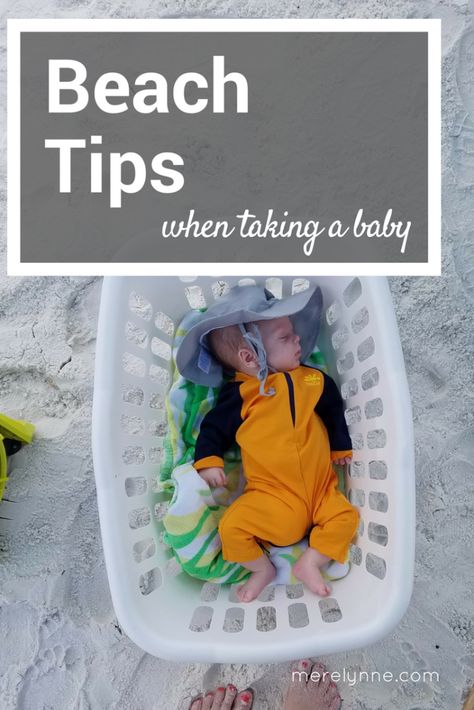 Infant Beach Hacks, Babies At The Beach Tips, Summer With A Newborn, Newborn At The Beach, Beach Vacation With Baby, Beach Hacks For Babies, Beach Essentials For Baby, Baby First Beach Trip, Baby Beach Hacks