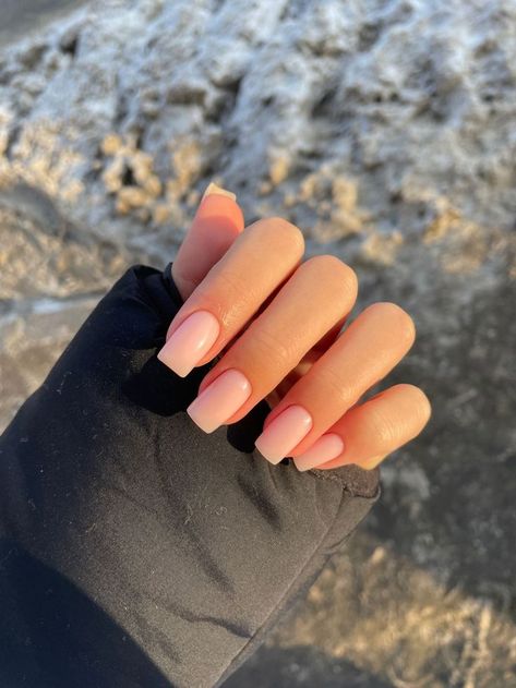 Simple Chic Nails Classy Square, Short Trendy Square Nails, Short Tapper Nails Square, Short Cute Acrylic Nails Square Simple, Cute Nail Inspo Short Square, Short Square Gel Nails Natural, Simple Square Nail Ideas, Simple Nail Designs Short Nails Square, Medium Square Pink Nails