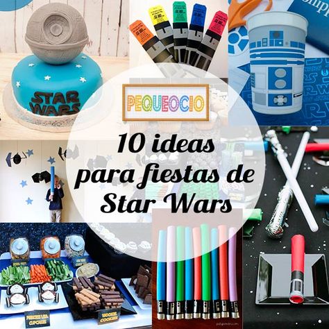 10 ideas para fiestas infantiles de Star Wars Decoracion Star Wars, Star Wars Crafts, Star Wars Bb8, Star Wars Decor, Star Wars Birthday Party, Star Wars Wedding, Birthday Star, Jolly Holiday, Star Wars Birthday