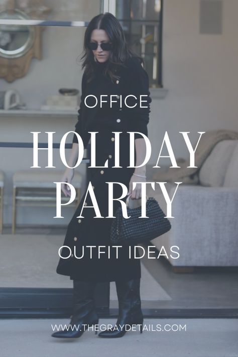 Office Holiday Party Outfits, office holiday outfit, workwear outfit, holiday workwear outfit, winter workwear outfit, holiday party outfit, classy outfit, black and white outfit Corporate Xmas Party Outfit, From Office To Dinner Outfit, Christmas Work Party Outfits 2024, Holiday Party Business Casual, Work Xmas Dinner Outfit, Winter Work Party Outfit Classy, Holiday Work Dinner Party Outfit, Work Christmas Party Outfit Business Casual, Professional Happy Hour Outfit